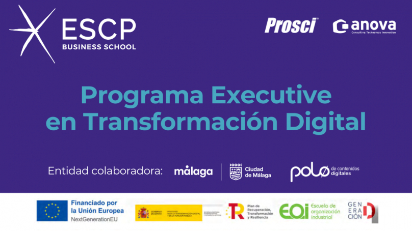 ESCP Business School y el Polo Nacional de Contenidos Digitales han firmado un acuerdo para la impartición del programa de formación Generación Digital para trabajadores y directivos en la Incubadora de Alta Tecnología Metaverso de Málaga